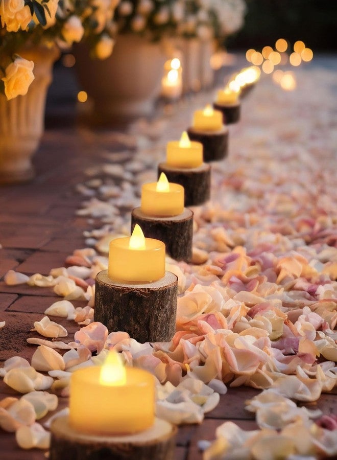 TEKCOOL مجموعة TEKCOOL المكونة من 24 قطعة من شموع الشاي LED الأكريليكية المزخرفة عديمة اللهب والدخان، مثالية للهدايا والمهرجانات واحتفالات ديوالي وديوالي وتزيين المنزل واحتفالات نافراتري والذكرى السنوية وأعياد الميلاد. - Image 5